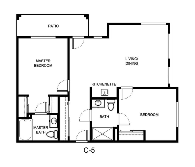 WRCT_IL_Live Oak_2B 2BA_877 sq. ft.