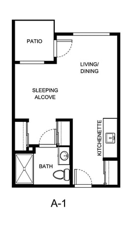 WRCT_IL_Magnolia_Suite 1BA_372 sq. ft.